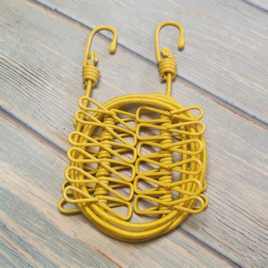 Portable Clothesline with 12 Clips Heavy Duty Laundry Rope Bathroom Laundry Room Indoor Outdoor Camping Travel Clothes Drying Line