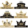 Colorful Themed Party Paper Decorations Portable Foldable Birthday Celebration DIY Supplies