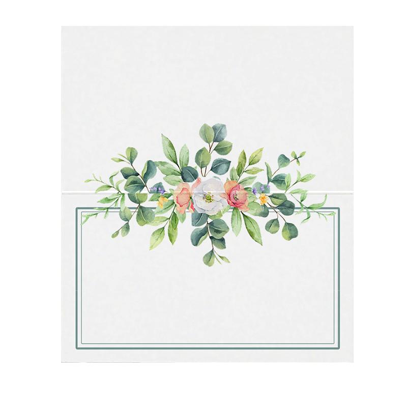 50Pcs/Bag Christmas Greeting Card Place Cards Birthday Party Banquet Seating Number Table Card DIY Wedding Paper Name