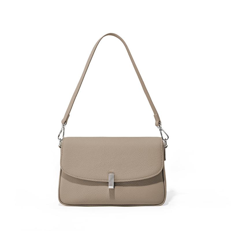 

Вместительная кожаная сумка, универсальная сумка-мессенджер, сумка-мессенджер, женская, новая, темпераментная, модная, из натуральной коровьей кожи, на плечо серый