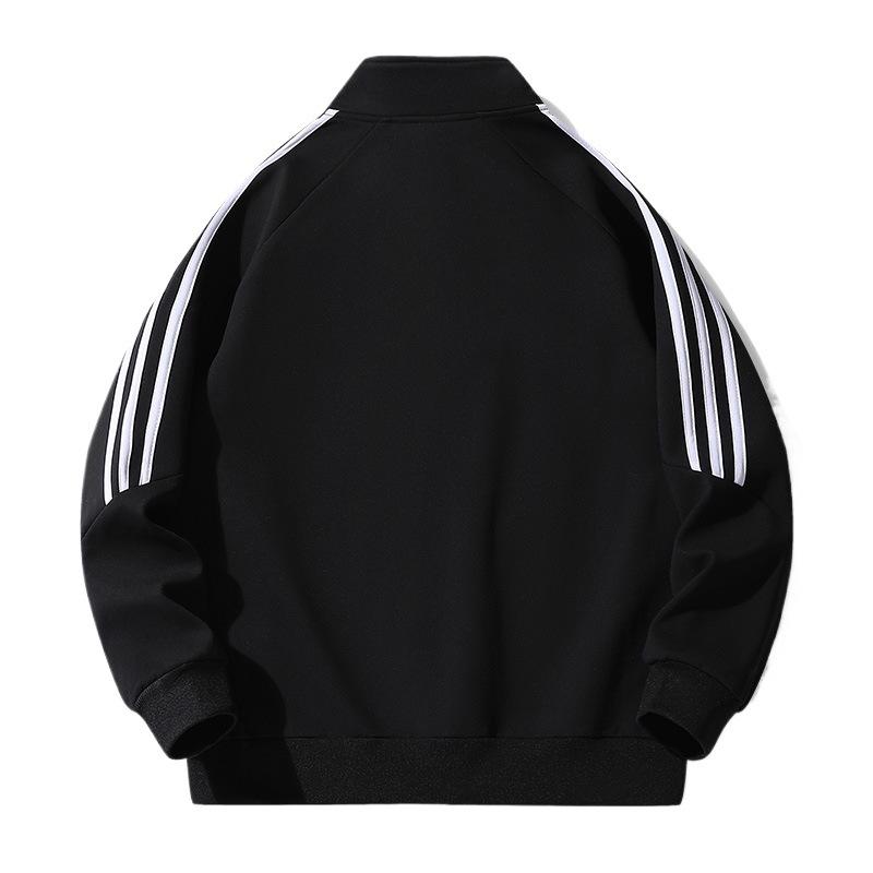 Spring and Autumn Three Bar Couple's Coat, Casual Sports Cardigan, Sweatshirt, Jacket