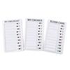 50Sheerts Replaceable Checklist Memo Board Refill Sheet Unlined 6.77x2.75Inch