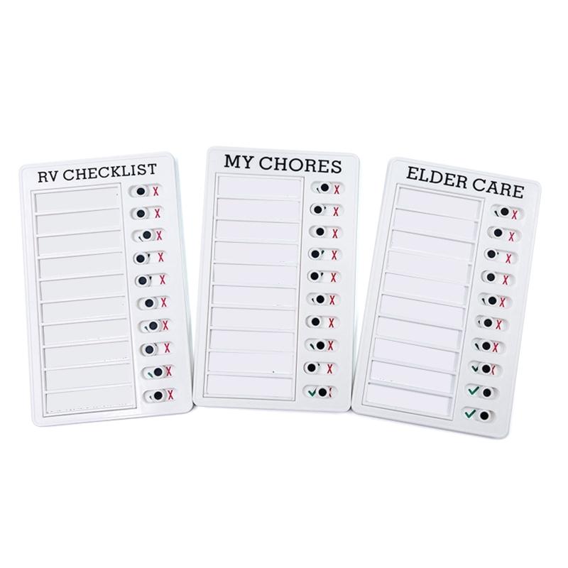 50Sheerts Replaceable Checklist Memo Board Refill Sheet Unlined 6.77x2.75Inch