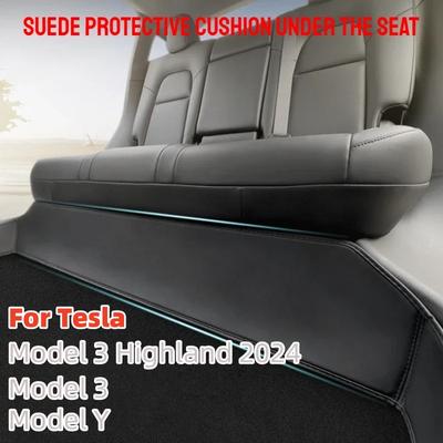 Leather Protective Pad for Tesla Model 3+ Highland 2024 Model 3 Model Y Underseat Felled Surface Is Stain and Scratch Resistant