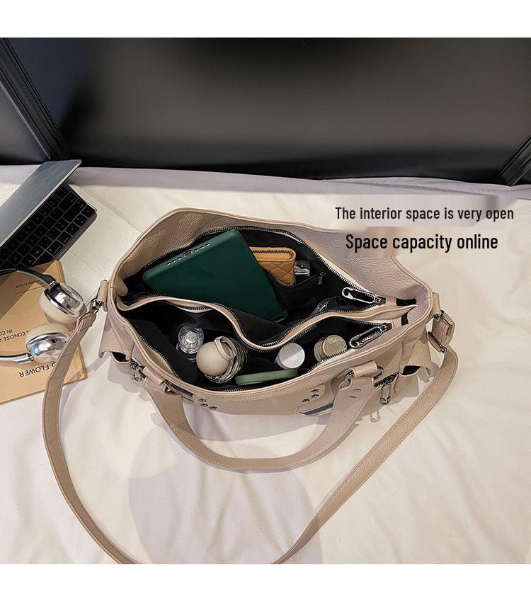 Women's Retro Crossbody Handbag: Fashionable, Versatile, Simple, Commuter-Style, Large Capacity Shoulder Tote