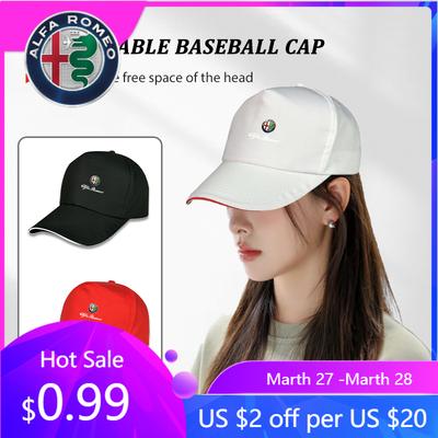 For Alfa Romeo For Alfa Romeo Car Emblem Baseball Cap Outdoor Adjustable Casual Hats Sunscreen Hat 159 Giulietta Giulia 147 Mito