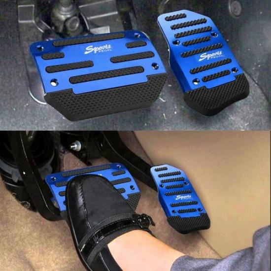 Blue Car Non-Slip Automatic Gas Brake Foot Pedal Pad Cover Accessories Universal