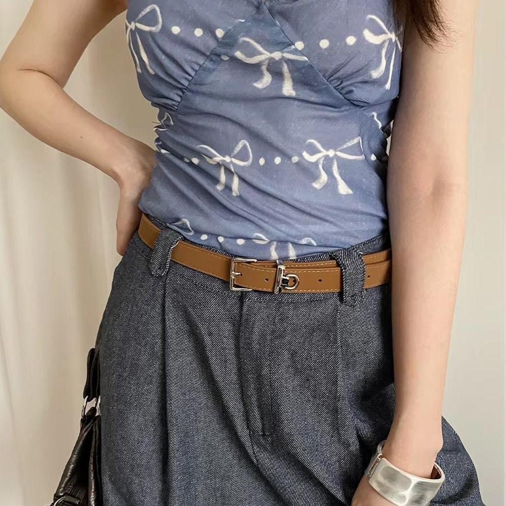 High-End Women's Belt Leopard Pattern Dress Jeans Belt Sexy Leather Waist Belt  For Lady