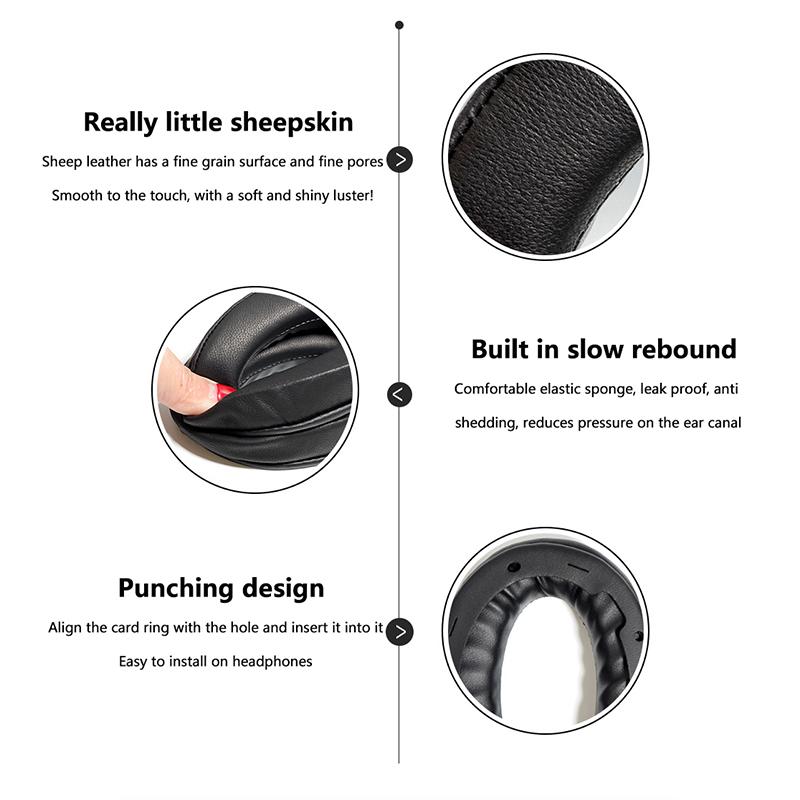 Pernă de înlocuire pentru căști pentru căști Sony Wh-1000Xm4 căști fără fir Burete pernă respirabilă pentru urechi