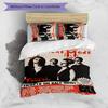 3pcs Depeches Band Mode pattern bedding set duvet cover set includes duvet cover &pillowcases, perfect all season bedroom decoration & gift