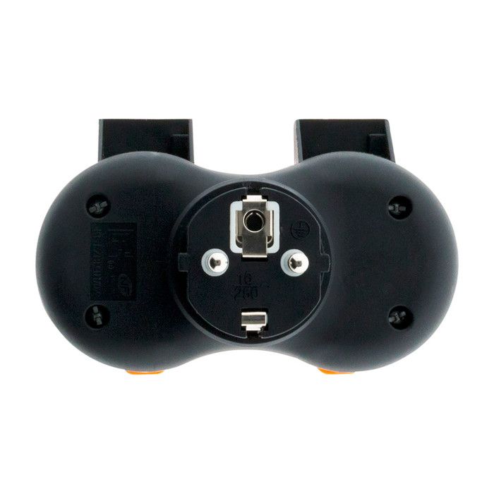 Bliplite pour extérieur étanche IP44 2P+T avec accroche - Orange - Zenitech