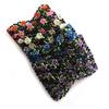 Women's Chic Stretch Rose Flower Bow Beaded Hair Comb Cuff Double Insert Clips