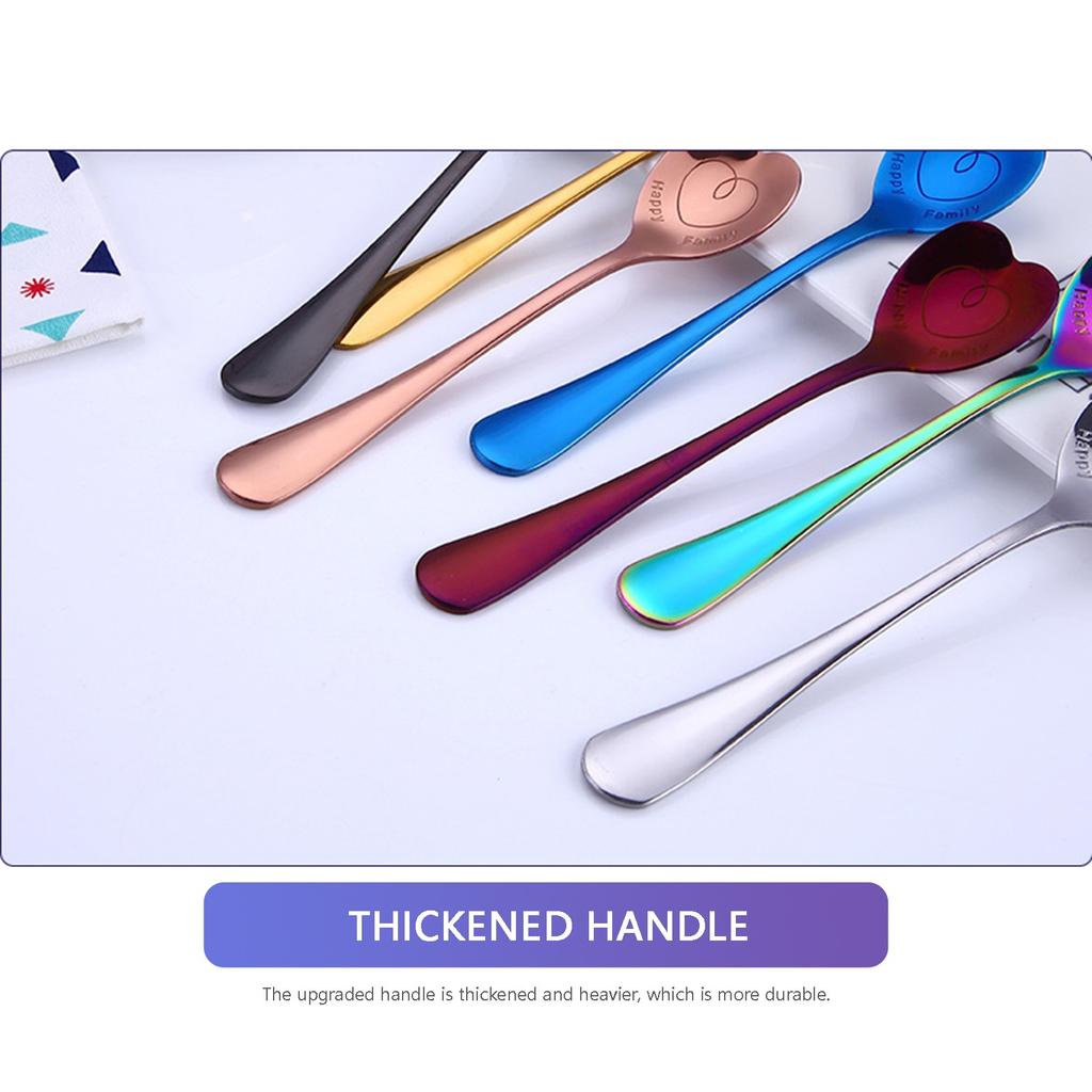 304 Stainless Steel Love Coffee Spoon Cake Spoon Stirring Spoon