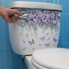 1Pcs Flower Floral Toilet Stickers Green Plant Leaves Wall Stickers Decoration Waterproof Self-Adhesive Decals Bathroom Sticker