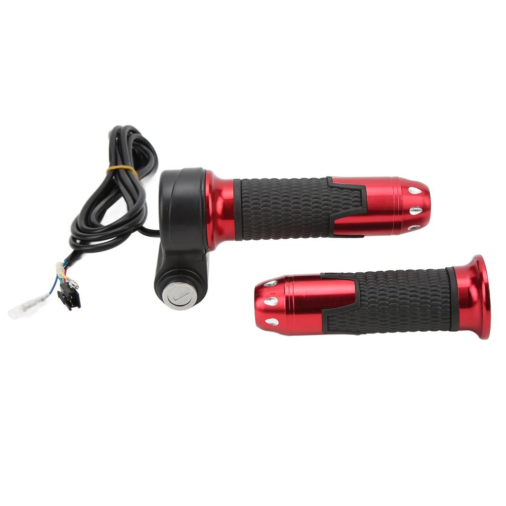 1 Pair 12V‑99V Throttle Grips     Throttle Accelerator Grip Handlebar with Keys for Electric Bike Scooter