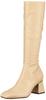 Randa Rain Soft Stretch Varm Firkantet Tå Lang Størrelse Egnet for Alle Værforhold Dames Stressfrie Støvletter, Støvletter, Beige, 24.5cm,