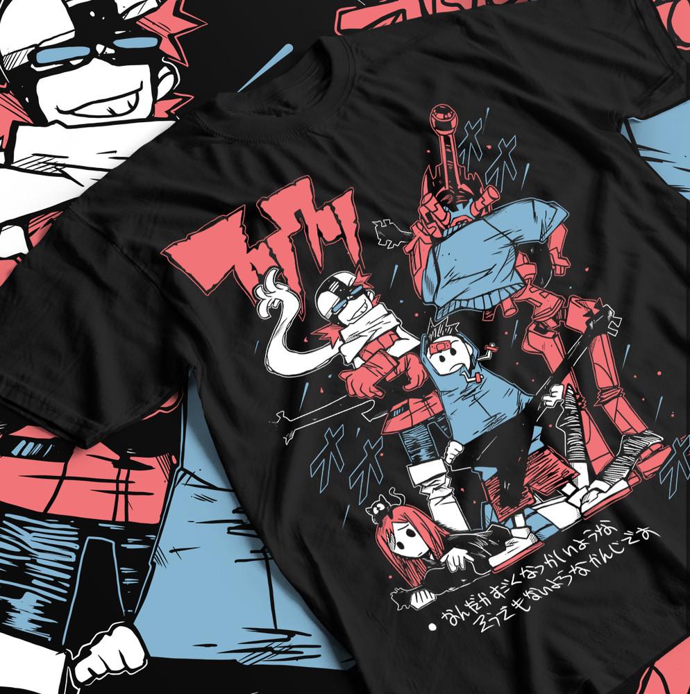 

Футболка Харуко Харухара - Унисекс футболка из плотного хлопка, Аниме футболка FLCL, Fooly Cooly 2XL