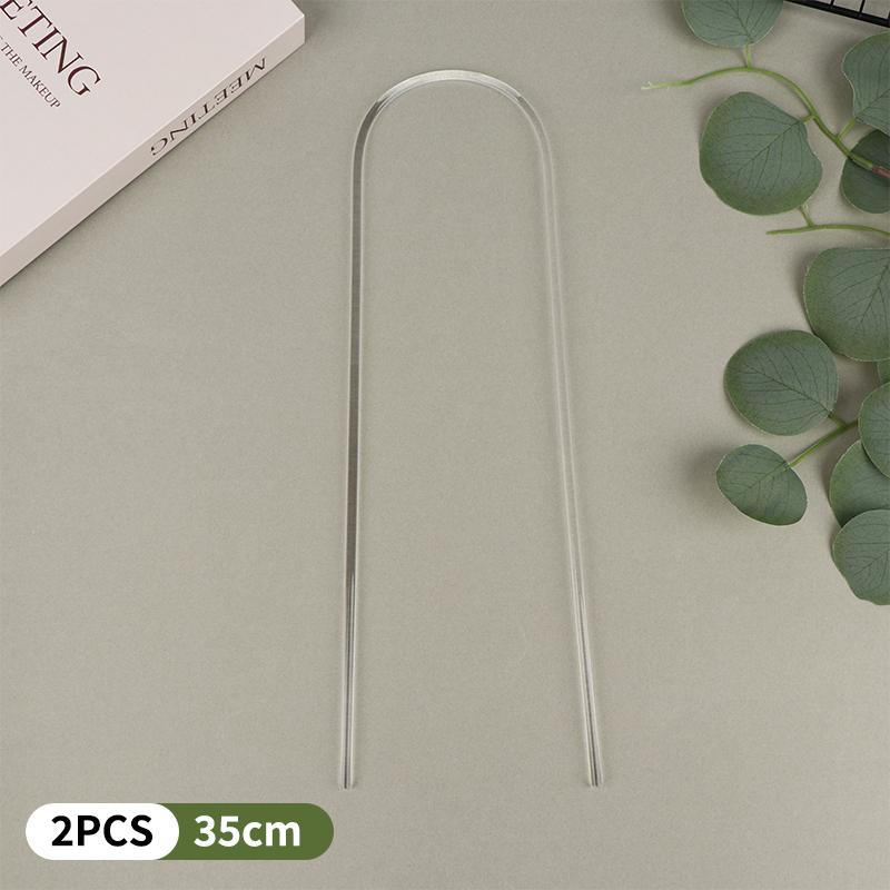 1/2Pcs Transparent U-Shaped Acrylic Vertical Garden Plant Stake Climbing Frame Durable For Indoor Vine And Flower Pot Support