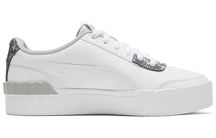 Puma Carina Lift Snake White/snake Print Low Casual Board Shoes Women's 373230-01