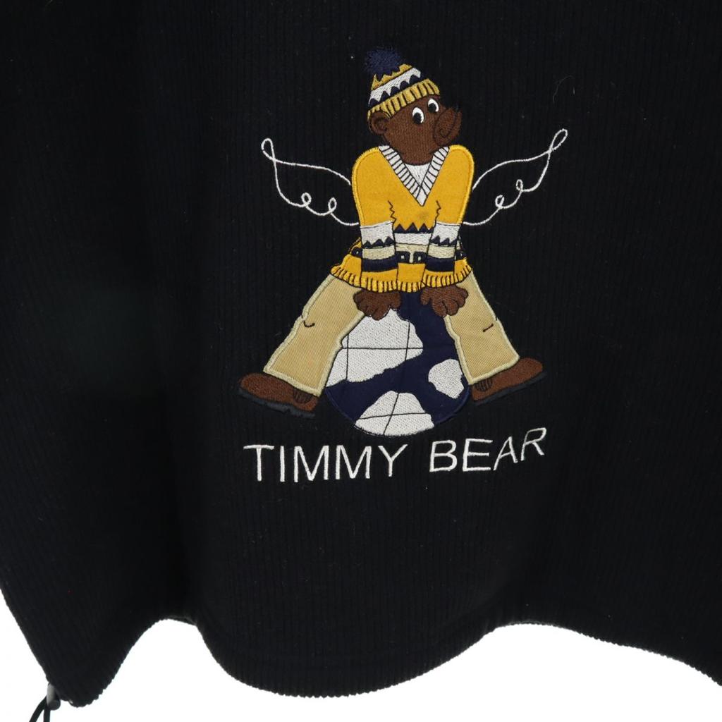 CASTELBAJAC KIDS SPORT Long Sleeve Corduroy Zip Hoodie M Black Series Kid's Used