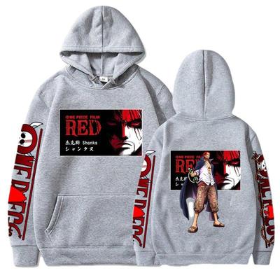 Japanese Anime ONE PIECE Shanks Hoodies Men Kawaii Harajuku Manga Graphic Autumn Coats Printed Streetwear Sweatshirts Unisex Pullovers Top
