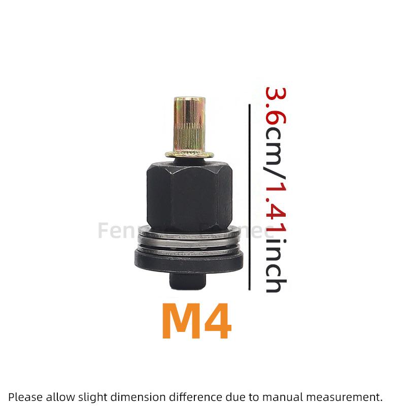 1pcs Hand Rivet Nut Gun Head Nuts Adapter Tool Riveter Tool Accessory For Nuts M3 M4 M5 M6 M8 M10 M12
