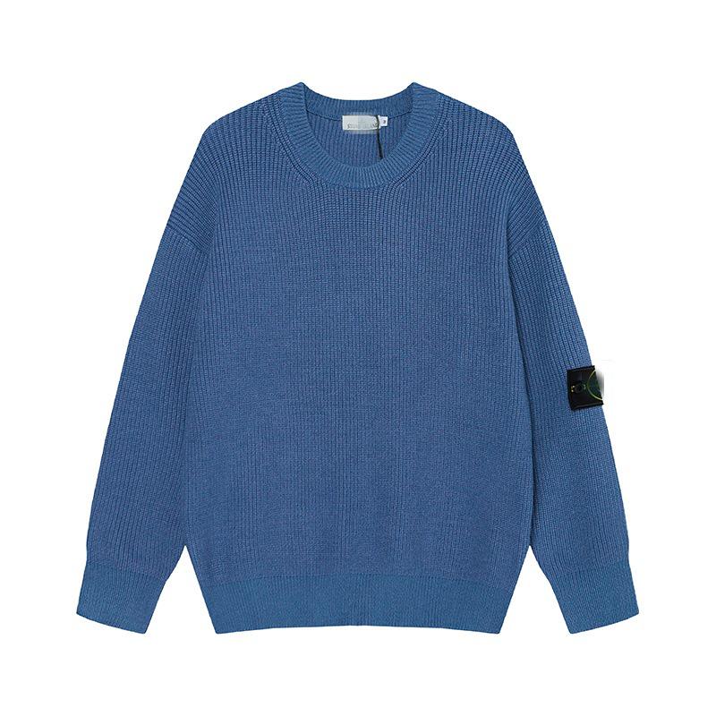 Unisex Autumn/Winter Round Neck High-Quality Knit Pullover Sweater