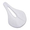 Leather Carbon Fiber Bike Seat Breathable Bike Saddle Cushion Shock Absorption Hollow Cycling Saddle Seats for Men Women