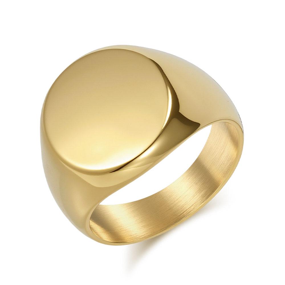 

Минималистичное гладкое кольцо круглой формы 2025 года, подходящее для мужских персонализированных колец. 12
