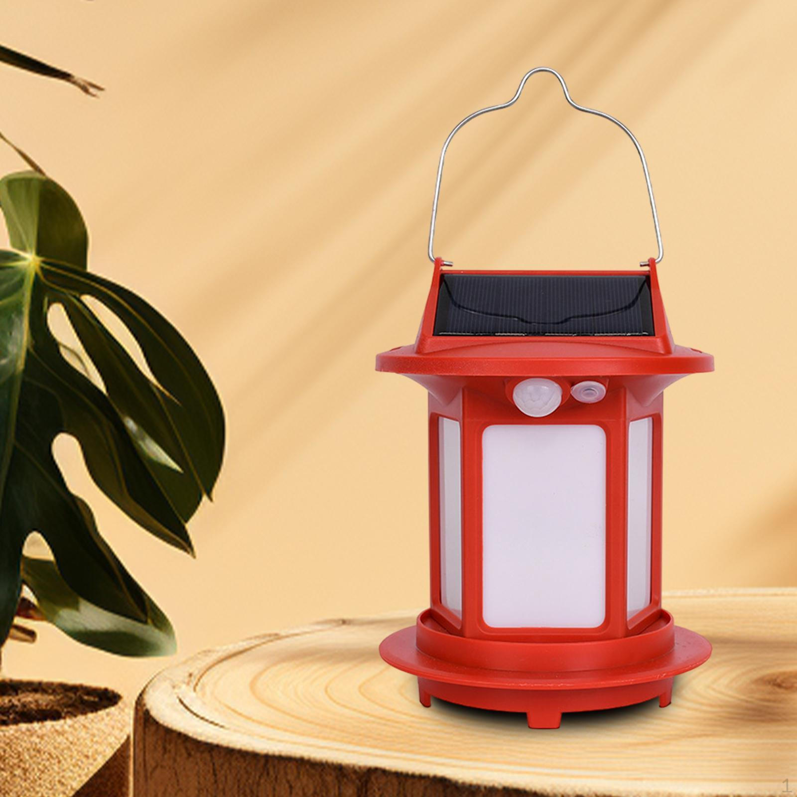 

Зовнішній сонячний світильник для садів і дворів Red Warm Light