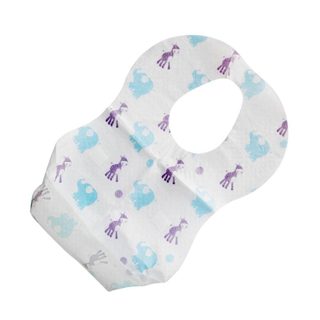 

ZXR.Elwood 20pcs Saliva Towel Baby Cartoon Bib Single Use Infant Feeding Dining Apron Newborn Kid Dining Bib