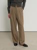 GENERALIDEA Double-Pleat Semi-Wide Slacks [Dark Beige] / Gf1Lpt503