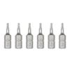 6 Piece Steel Tamper Resistant Bit Set 1/4" Hexagonal Shank Magnetic Screwdriver Bit For Various Applications