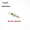 Replacement 3.5mm male Stereo 4 Pole or 3 Pole Male Repair Headphones Audio Jack Plug Connector Soldering for Most Earphone Jack