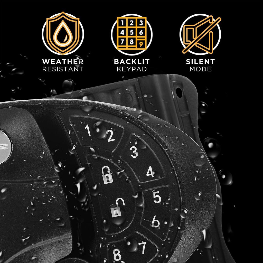 RV Keyless Entry Door Lock Waterproof Lock Latch Handle Latch with Deadbolt Remote Controller Keyless RV Accessories