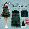 Christmas Skirt Festival Cos Clothing Cake Skirt Sleeveless Xmas Party Cosplay