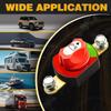 Side Post Battery Disconnect Switch for Car RV Boat Marine Battery Switch Disconnect Power Cut Shut Off Screw Type