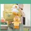 Cartoon Duck Stuffed Doll Keyring With Ultra Soft Short Plush For Backpack Decor