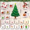 Christmas Magnets For Fridge Santa Claus Tree Bell Holiday Winter Stickers Magnetic Christmas Decorations For Whiteboard Kitchen