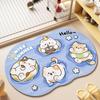 Cartoon Bathroom Mat, Foot Pad, Absorbent Floor Mat, Diatomaceous Earth Anti Slip Mat, Toilet and Bathroom Door Special Carpet