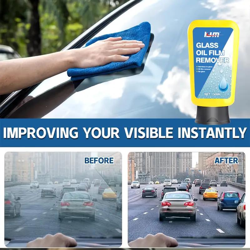 Invisible Windshield Oil Film remover.A Universal Solution for Improving Visibility and Safety,suitable for Automotive and Glass
