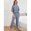 European and American pajamas women's summer sports fashion comfortable short-sleeved trousers loungewear two-piece nightwear