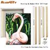 RUOPOTY Acrylic Painting By Numbers Flamingo Animals Paint On Canvas Coloring By Numbers Gift Home Decor Wall Room