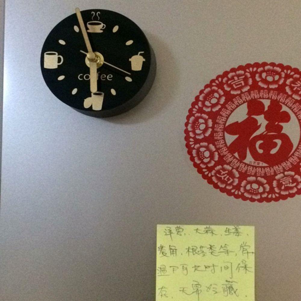 Creative Refrigerator Sticker Portable Fridge Magnet Crafts Refrigerator Clock  Living Room
