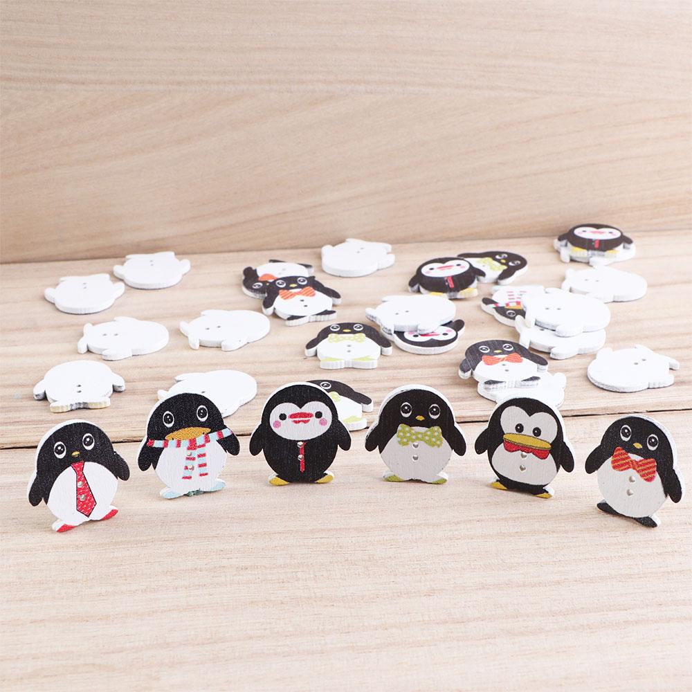 DIY Penguin Design Sewing Handwork Decor Apparel Sewing Crafts Sewing Accessories Buttons
