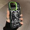 Retro Cupid Mermaid Phone Case For iPhone 15 14 13 12 11 Pro Max X XS 7 8 Plus SE 2 3 Lens Protection Cover Electroplated Shell