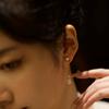 Girl's Love Delicate Small Light Bulb Natural Freshwater Pearl Versatile Earrings Long earrings that make your face look slimmer and enhance your
