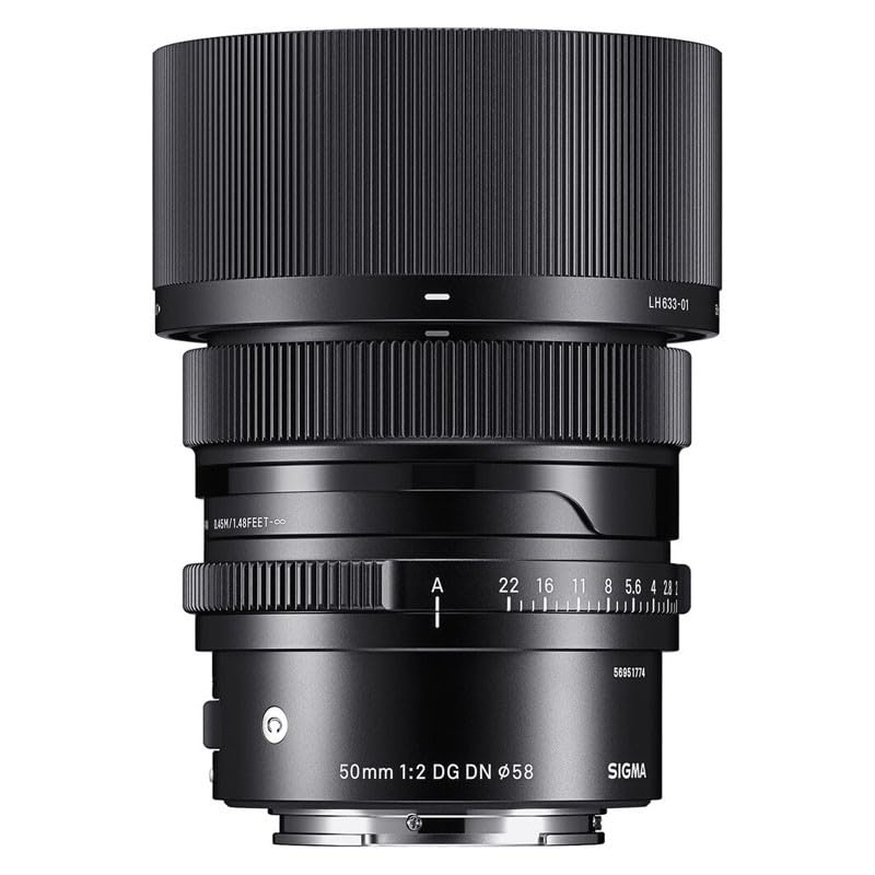 Sigma 50mm F2 DG DN Objektiv für Sony spiegellose Kameras, Contemporary-Stil, E-Mount, Standard, Vollformatkameras,