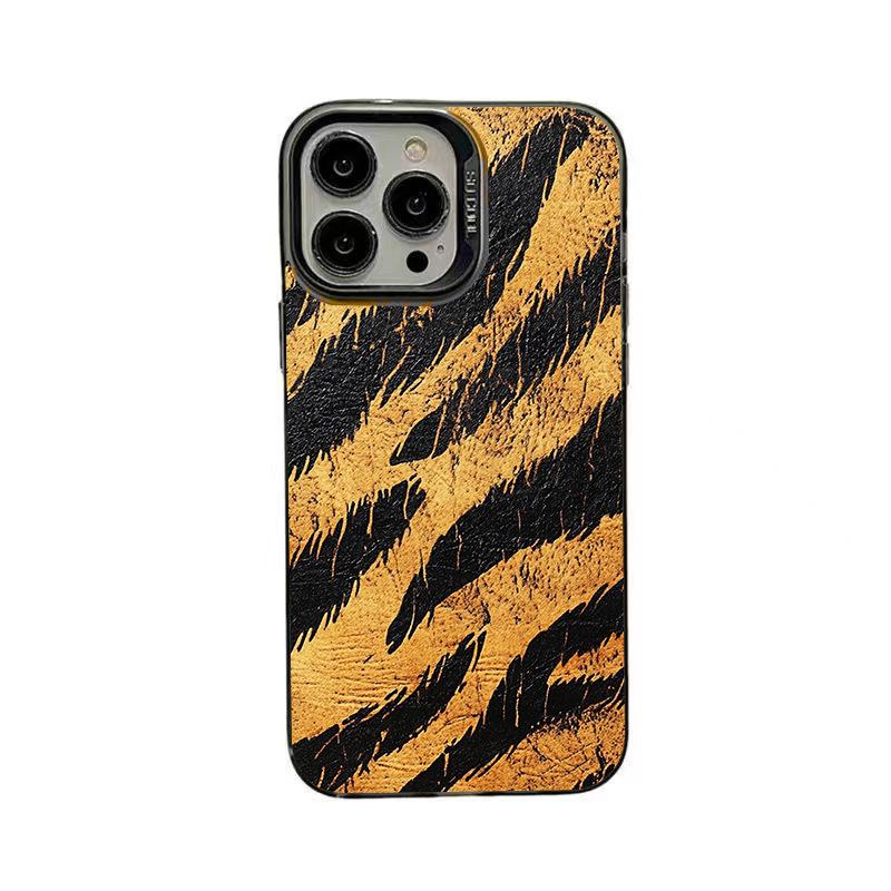 Applicable To iPhone16 Apple Mobile Phone Case 15ProMax Europe and America 14 Tiger Pattern 13 Personality 12 Popular New Models