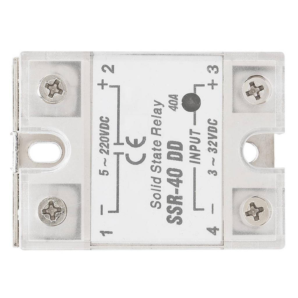 SSR 40 DD 40A 5 220VDC Solid State Relay For Industrial Automation Process